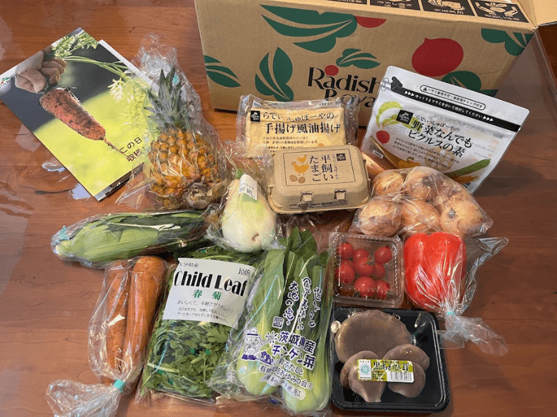 らでぃっしゅぼーやのおためしセットの中身