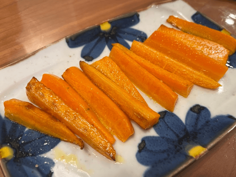 オリーブオイルで焼いたにんじん